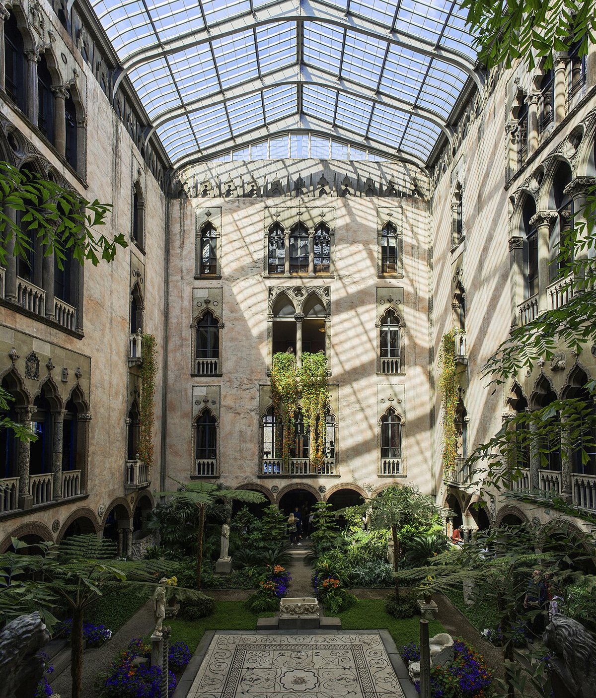 Isabella Stewart Gardner Museum Venetian-style courtyard in Boston